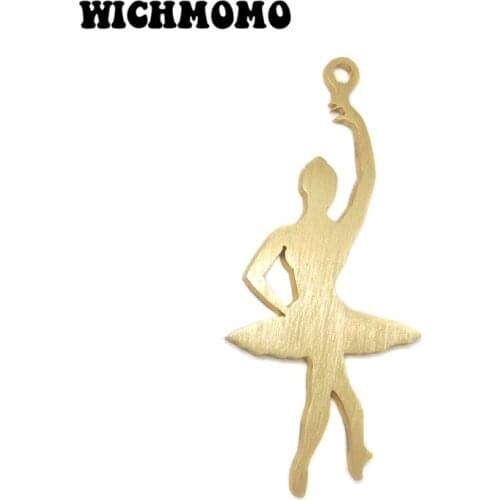 2019 New 2pieces/bag 53mm Gold Aluminium Alloy Wire Drawing Peace Dove Charms Big Pendant for DIY Necklace Earring Accessories
