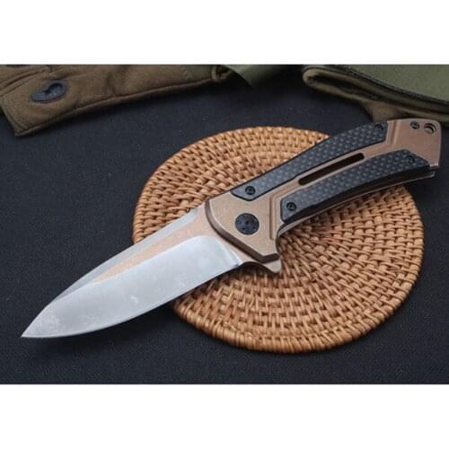 ZT Knife 0801CF ZT0801 Pocket Folding D2 Blade Bearing System Tactical Survival Hunting Fishing EDC Knifes Gift Knives