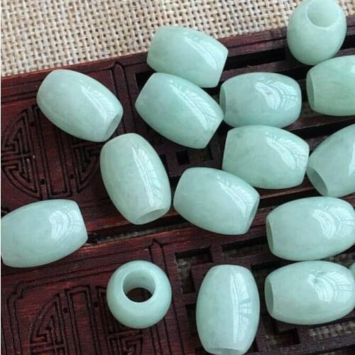 Wholesale High Quality Natural AAA Loose Burma Jade Beads, Fine Jade Beads For Jewelry Making DIY Accessories 7.5X12MM