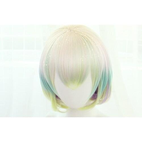 Land of the Lustrous Diamond Wig Cosplay Costume Houseki no Kuni Women Short Hair Synthetic Hair Party Role Play Wigs