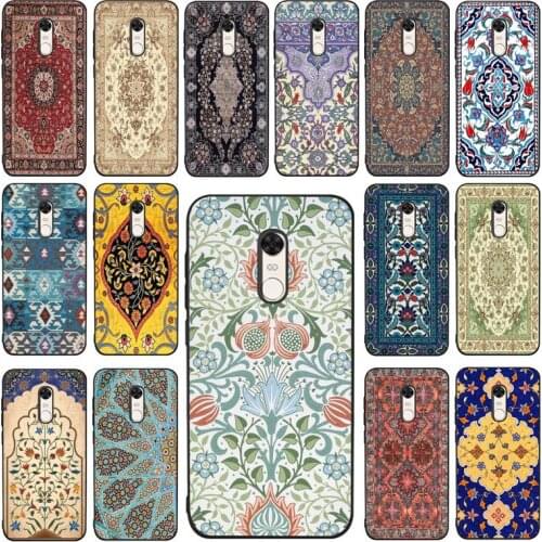 YNDFCNB Persian carpet Floral pattern Phone Case for Redmi 5 6 7 8 9 A 5plus K20 4X 6 cover