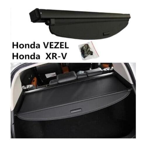 High Qualit Car Rear Trunk Cargo Cover Security Shield Screen shade Fits For Honda VEZEL XR-V 2014-2018(black, beige)