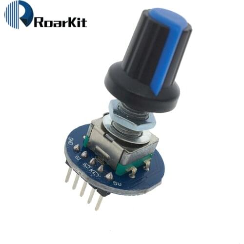 Rotating Potentiometer Knob Cap Digital Control Module Rotary Encoder Controller Switch 5V Diy Kit EC11 For Arduino PCB Board