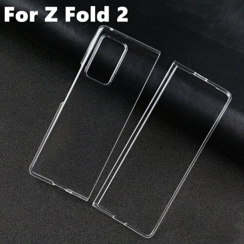 For Samsung Z Fold 2 Case Transparent Front Back Protective Cover Shockproof Hard Bumper Shell for Galaxy Z Fold2 5G Cellphone