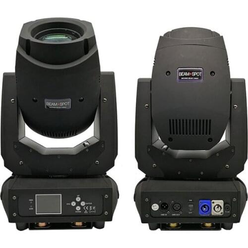 2pcs/lot Rotating Prism Gobos 200w Beam Spot led moving head light DMX512 control Gobo zoom dj lights disco stage lighting