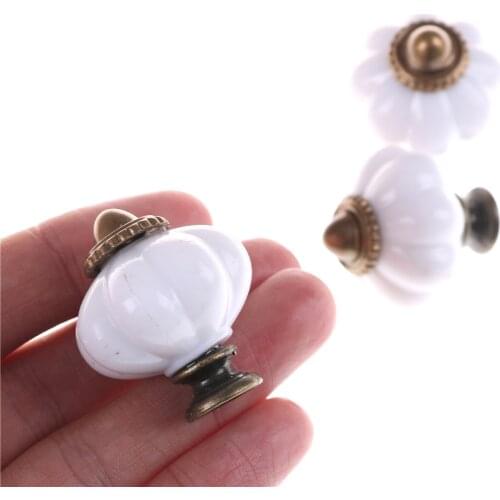 1Pcs Metal Vintage Style Door Knobs Cabinet Drawer Cupboard Kitchen Pull Handle Durable With Screw 30x30x36mm