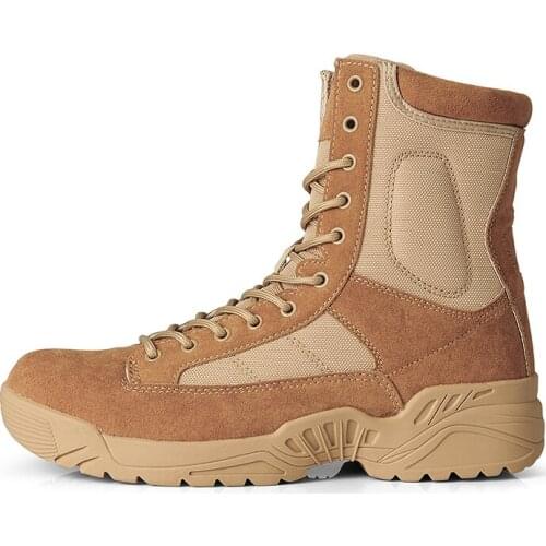 Top Quality Mens Desert Camouflage Military Tactical Boots New Men Outdoor Hiking Combat Army Boots Militares Sapatos Masculino