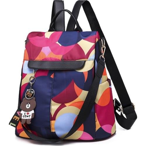 Womens Anti-Theft Backpack Oxford Cloth Waterproof Female Shoulder Bags bags for women