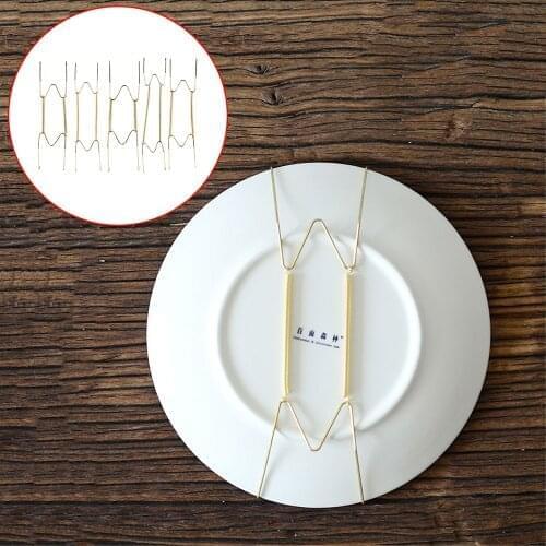 1Pc Metal W Type Invisible Wall Porch Hook Dish Spring Holder Plates Hanger Photo Frame Display Home Decoration Accessories Tool