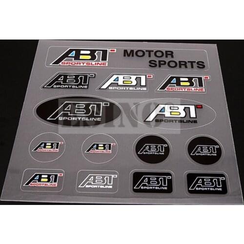 10 x New Style Car Styling Window Rearview Mirror Door Handle Car Body Stickers Decoration Decal Set for ABT Sportsline