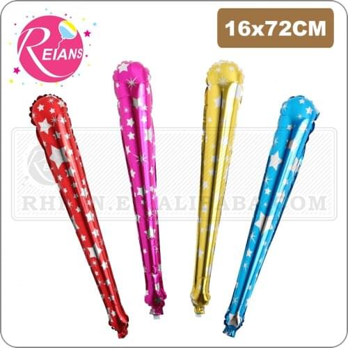 72cm long strip stick design hand clapper balloon Balloons for kids inflatable Concert sport meet cheer stick ballon baloon
