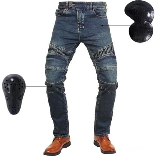 HIGH quality pants 2021 new blue/black denim motorcycle jeans protective clothing riding motorcycle trousers
