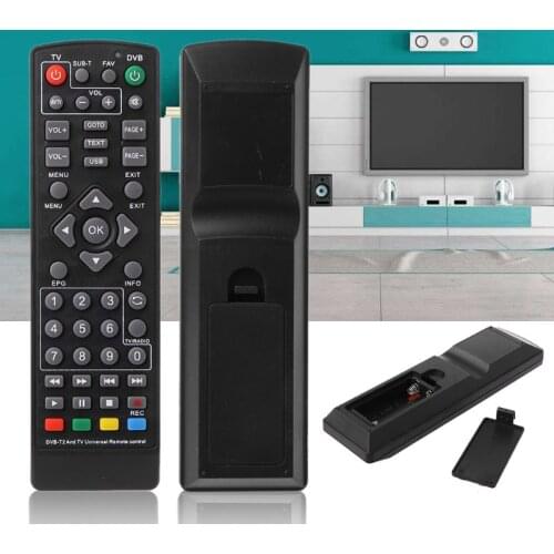 Black Universal Wireless Remote Control Controller Replacement for DVB-T2 Smart Television STB HDTV Smart Set Top TV Box