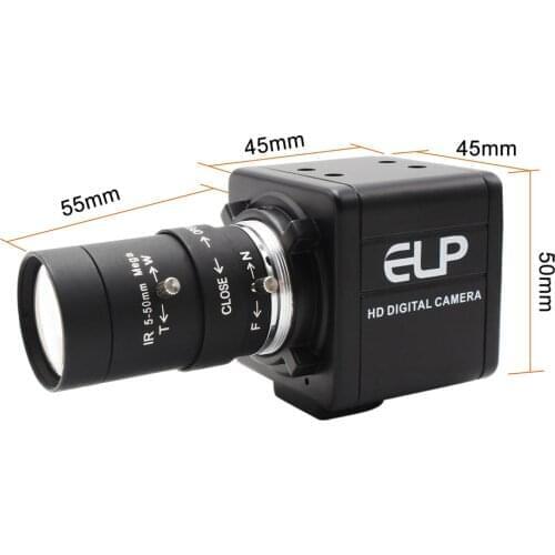 ELP 4K zoom usb webcam with 5-50mm varifocal lens + One extra 2.8-12mm for optional, one camera two lens similar two cameras