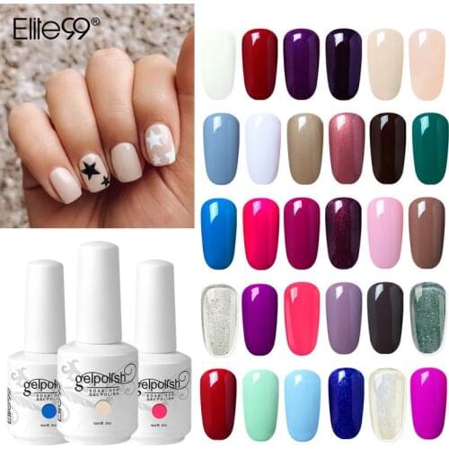 Elite99 15ml Nail Polish Vernis Semi Permanent Hybrid Varnish Nail Gel polish Color Gel Manicure Top Base Coat Glitter Nail Art