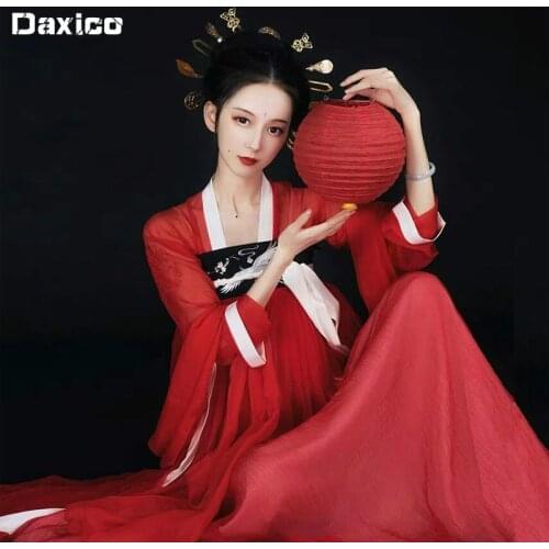 Chinse Traditional Hanfu Costume Women Embroidery Han Dynasty Dance Clothing Lady Princess Tang Dynasty Suit Swordsman Outfit