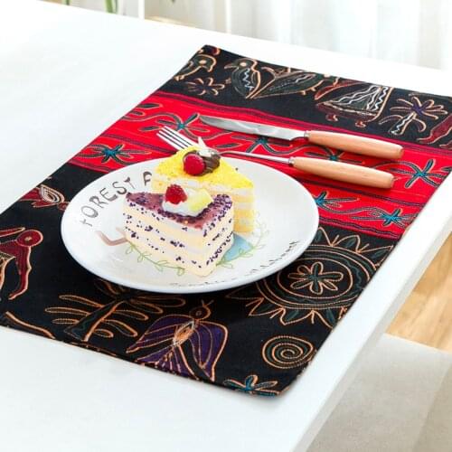 Square Washable Modern Placemat Luxury Creativity Thicken Table Decoration Placemats Sottopiatti Kitchen Accessories EK50TM