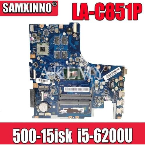 SAMXINNO LA-C851P Motherboard For Lenovo IdeaPad 500-15ISK LA-C851P Laotop Mainboard with i5-6200U R7 GPU