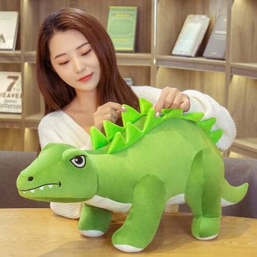 1pc 82CM Cute Big Size Triceratops Plush Toys Creative Animal Stegosaurus Dinosaur Stuffed Dolls Children Boys Birthday Gifts
