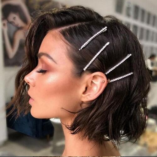 12Pcs Fashion Bridal Wedding Hair Clips Daily Headwear Rhinestone Hairpins Hair Jewelry Bridal Hair Clips