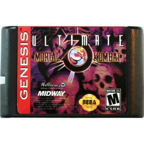 Mortal Kombat 3 The Ultimate Fighting Game 16 bit MD Game Card For Sega Mega Drive For SEGA Genesis