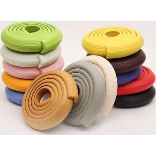 Baby 2M Soft Baby Safety Table Table Edge Protection Strip Protection Strip Bumper Edge Corner Household Anti-Collision Strip