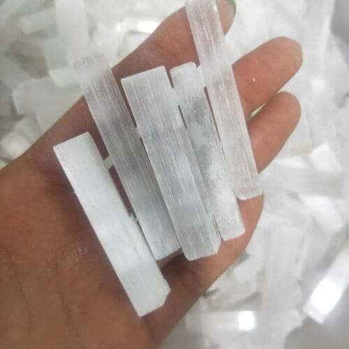 Natural Selenite Quartz Crystal Sticks Quartz Crystal Chips Natural Stones and Minerals Specimen For Air Cleanning
