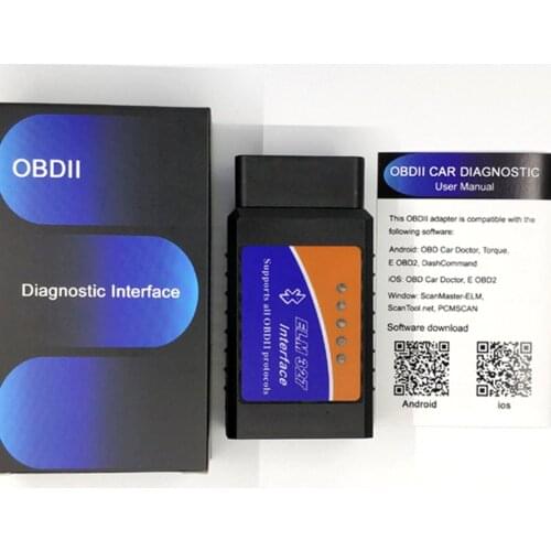 OBD2 Elm327 Bluetooth V2.1 ELM 327 Code Reader OBD 2 / OBD II Auto Car Diagnostic Tool Scanner OBDII Support for Android Phone
