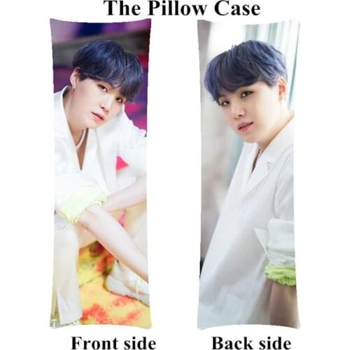 Birthday Gift boyfriend Suga Body pillowcase 150cmx50cm Min Yun Ki Kpop Long Pillow cover Only