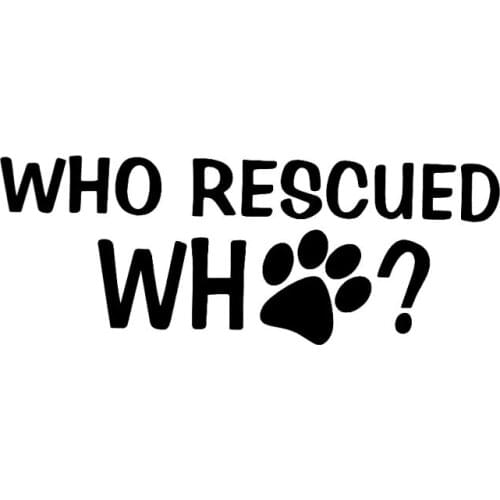 Interesting Who Saved The WHO PVC Car Decoration Accessories Stickers Creative Waterproof Sunscreen Black/white,15cm*6cm