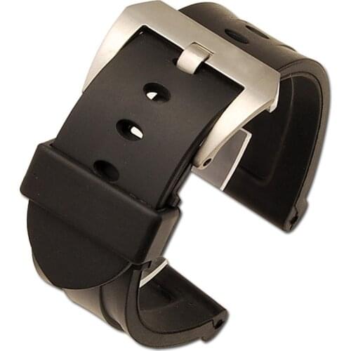 22mm 24mm 26mm Sports Strap Soft waterproof Rubber Watch Strap For PAM1312 mens wrist watch bracelet For Pam111 pam441 pam368