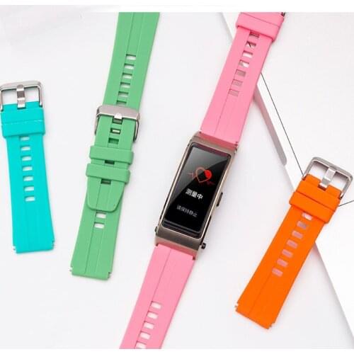 For Huawei B5 Smart Watch Band Rubber B5 Band Bracelet Replacement Silicone Watch Strap 18mm And Tool