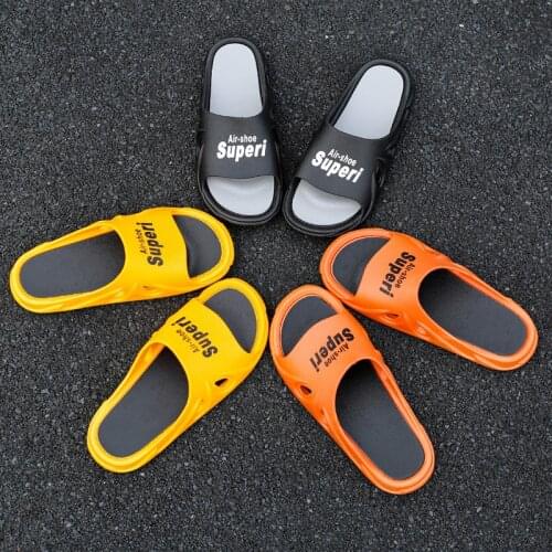 Mens slippers summer beach shoes fashion outdoor sports slippers womens thick soled plastic couple sandals sandals