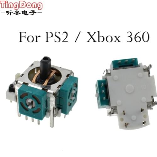 TingDong 1pcs/lot New Replacement Green 3D joystick analog Thumb stick for XBOX 360 / XBOX 360 SLIM controller gamepad