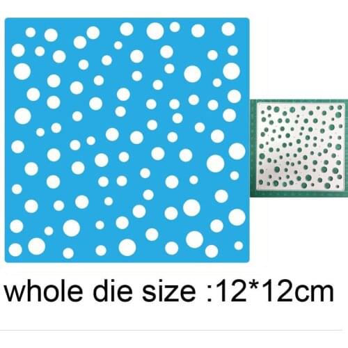 Customized dies Bubble Background Frame Metal Cutting Dies Stencils For Scrapbooking dies Cards Making Decoration Embossing Dies