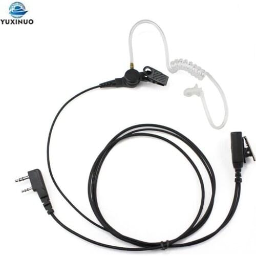 VOX 2 Pin PTT MIC Air Acoustic Tube In-ear Earpiece Headset for Kenwood Baofeng UV-5R 5RE UV-82 BF-888S TYT CB Radio Accessories