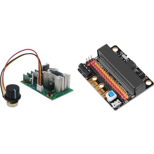 20A PWM DC Motor Speed Controller 12V 24V 36V 48V with Micro-Bit Expansion Board IOBIT V2.0 Breakout Adapter Shield