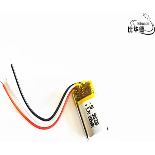 3 line Temperature sensor thermistor 3.7V,100mAH 501220 Polymer lithium ion / Li-ion battery for tablet pc BANK,GPS,mp3,mp4