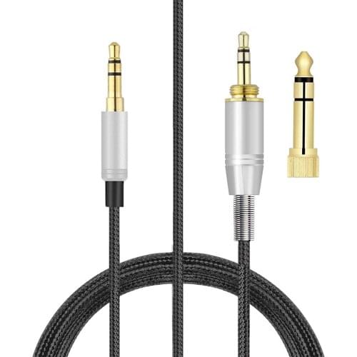 6.35mm Braided Replacement Cable Extension Cord for Pioneer SE-MS9BN SE-MS7BT SE-MHR5 SE-MX9 SE MS9BN MS7BT MHR5 MX9 Headphones
