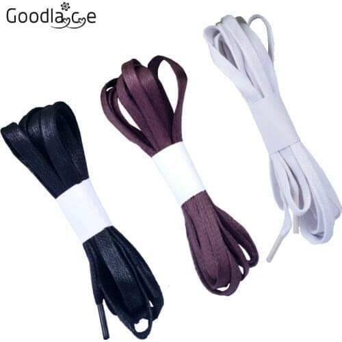 7mm Wide of Flat Waxed Shoelaces Cotton Shoe Laces Unisex for Canvas Dress Shoes 100cm / 39Inch