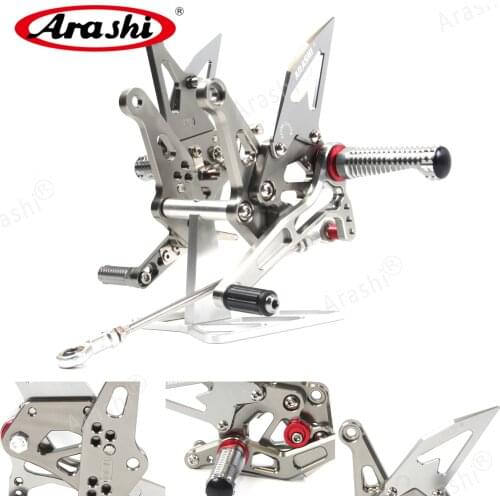 Arashi Adjustable Footrest For KAWASAKI Z1000 Z 1000 Z1000SX 2014 2015 2016 CNC Rearset Foot Pegs Rear Rest 14 15 16 Aluminum