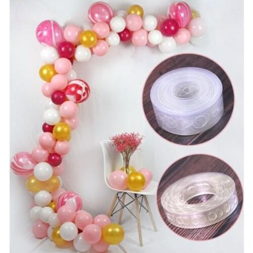 1PC 5m PVC Arch Decoration Balloon Chain Transparent Rubber Chain Helium Balloon Decoration Wedding Party Festival Supplies