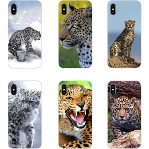 For Samsung Galaxy S3 S4 S5 Mini S6 S7 Edge S8 S9 S10 Lite Plus Note 4 5 8 9 Snow Leopard Animal Accessories Phone Cases Covers