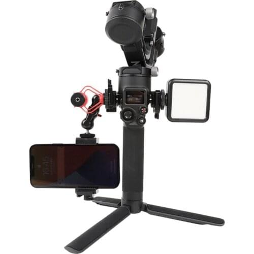 Monitor Mount Holder with Cold Shoe & 1/4 & 3/8 Interface,Gimbal Accessories Mounting Plate Compatible with Ronin S/SC/RS2/RSC2