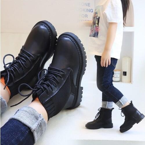 2020New kids boots Fashion Childrens Martin boots for boy and girls shoes boys black beige white 3 4 5 6 7 8 9 10 11 12T