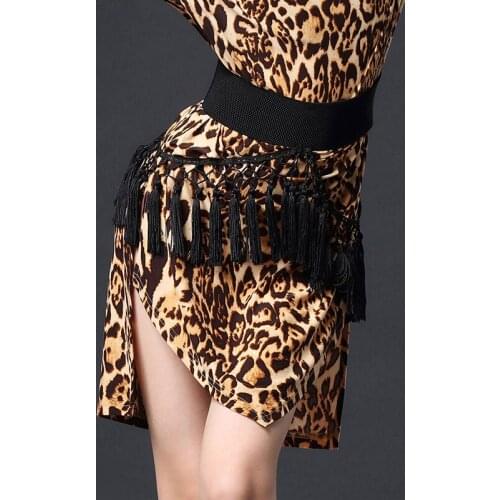 ChildrenS Latin Dance Belt Girls Latin Dance Costume Black Tassel Belt Accessories Latin Cha Cha Rumba Samba Belt Dress DQS4331