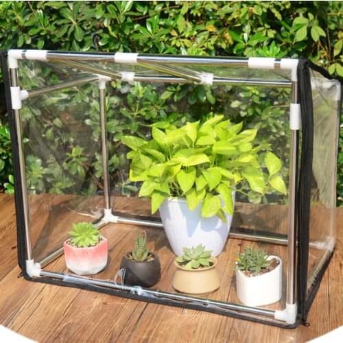 GY Stainless Steel Shelf Insulation Shed Cover Succulent Rain-Proof Frost-Proof Snow Sun-Proof Microphyte Greenhouse Greenhouse