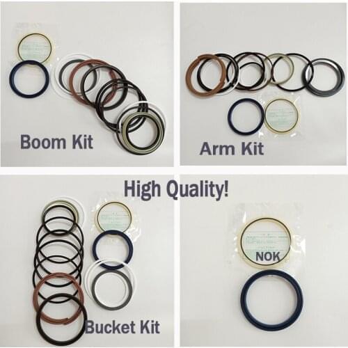 4 SETS NOK Hydraulic BOOM/ ARE /BUCKET Cylinder Seal Kit 707-99-45230 707-99-57160 707-99-47790 PC200-7 For Komatsu Excavator