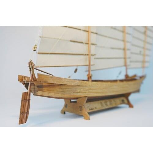 Cherry wood Version Scale 1/50 Chinese fishing boat model kits