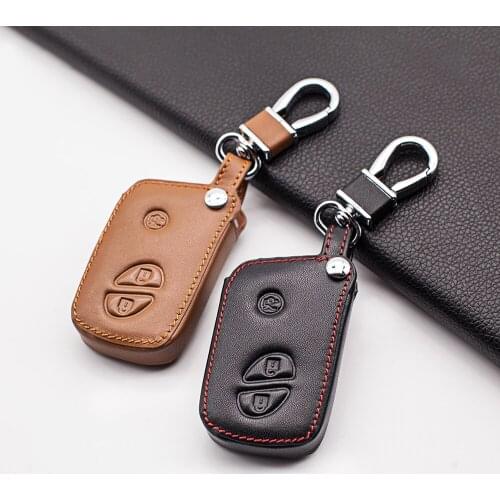 Leather Car Key Cover For Lexus CT200H GX400 GX460 IS250 IS300C RX270 ES240 ES350 LS460 GS300 450h 460h Shell Case Interior